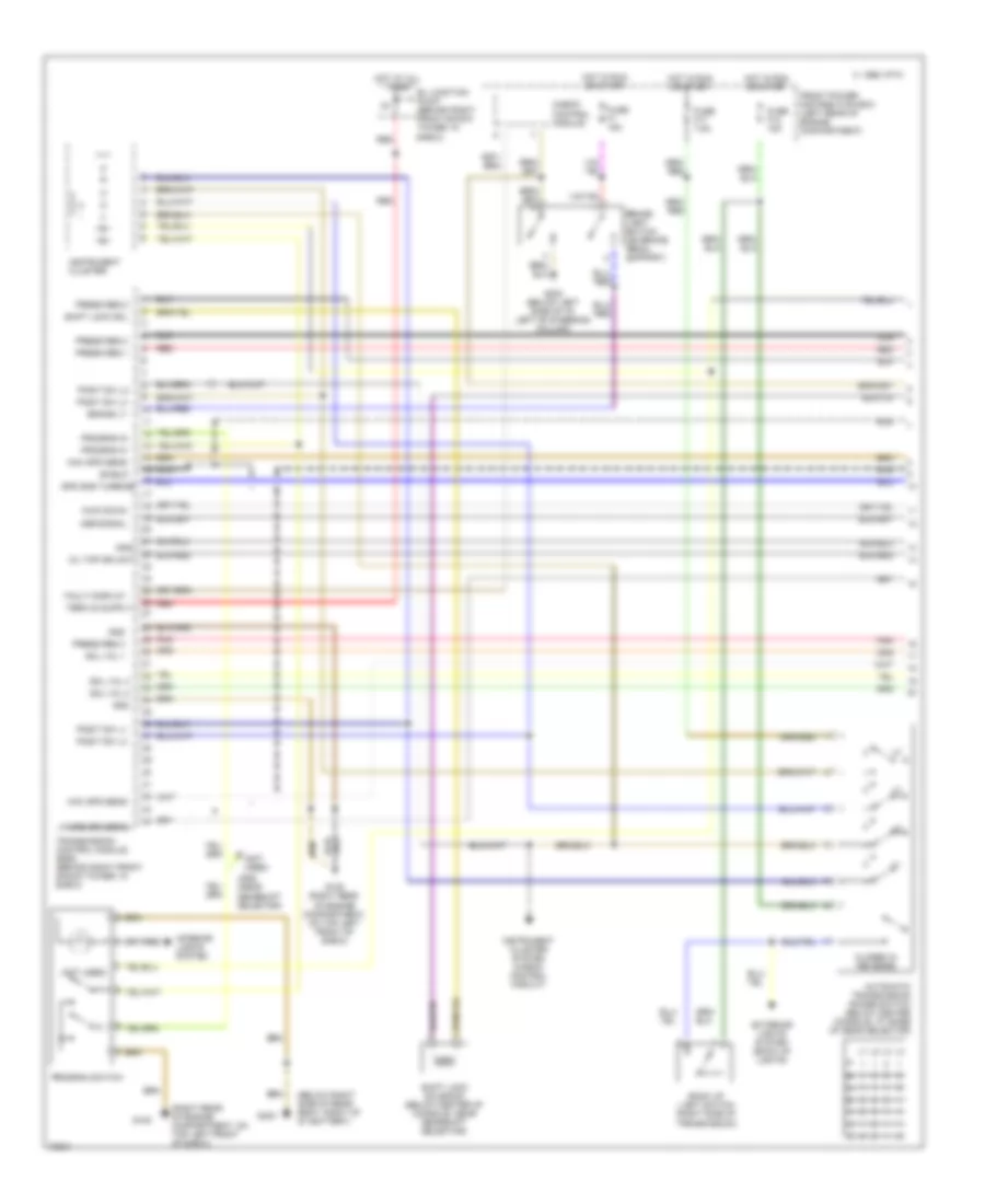 Transmission Wiring Diagram 1 of 2 for BMW 740iL 1993