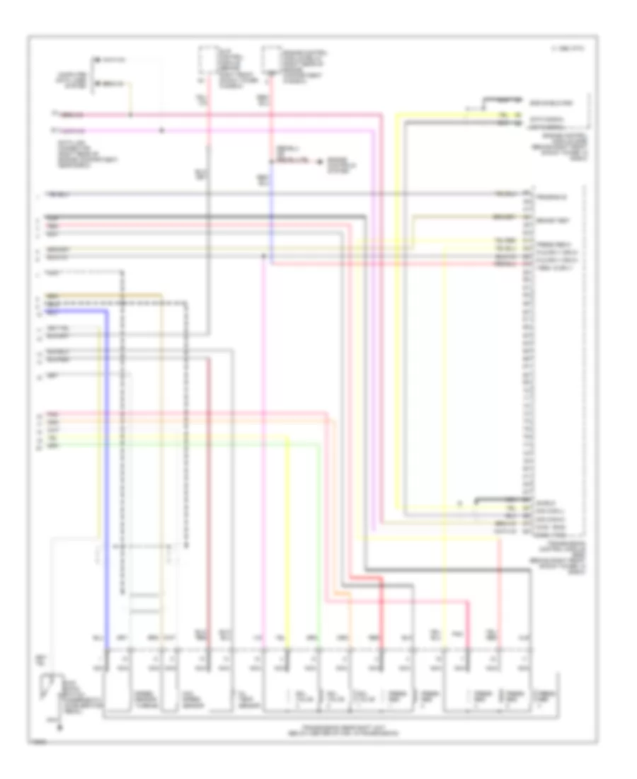 Transmission Wiring Diagram 2 of 2 for BMW 740iL 1993