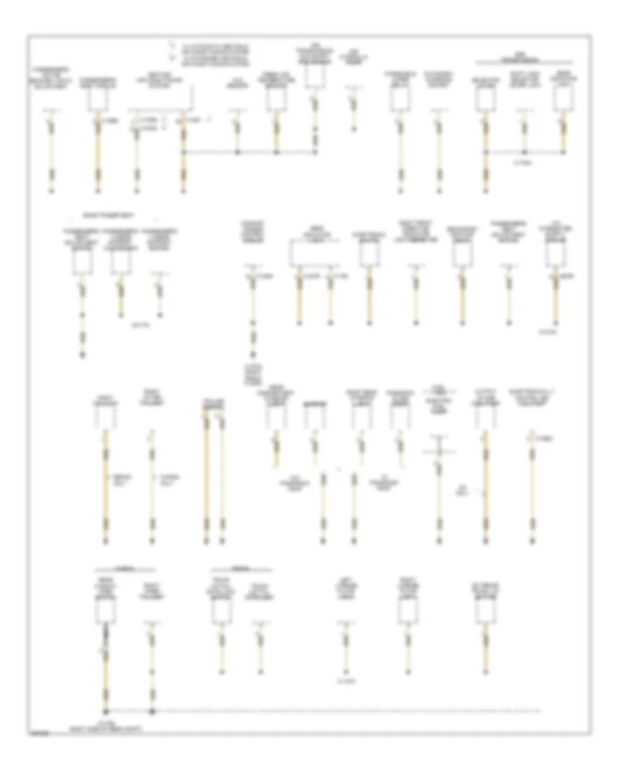 Ground Distribution Wiring Diagram (2 of 7) for BMW 550i 2007