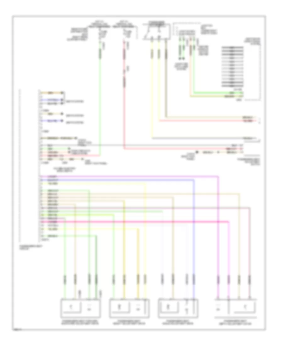 Passengers Memory Seat Wiring Diagram (1 of 2) for BMW X6 50i 2011