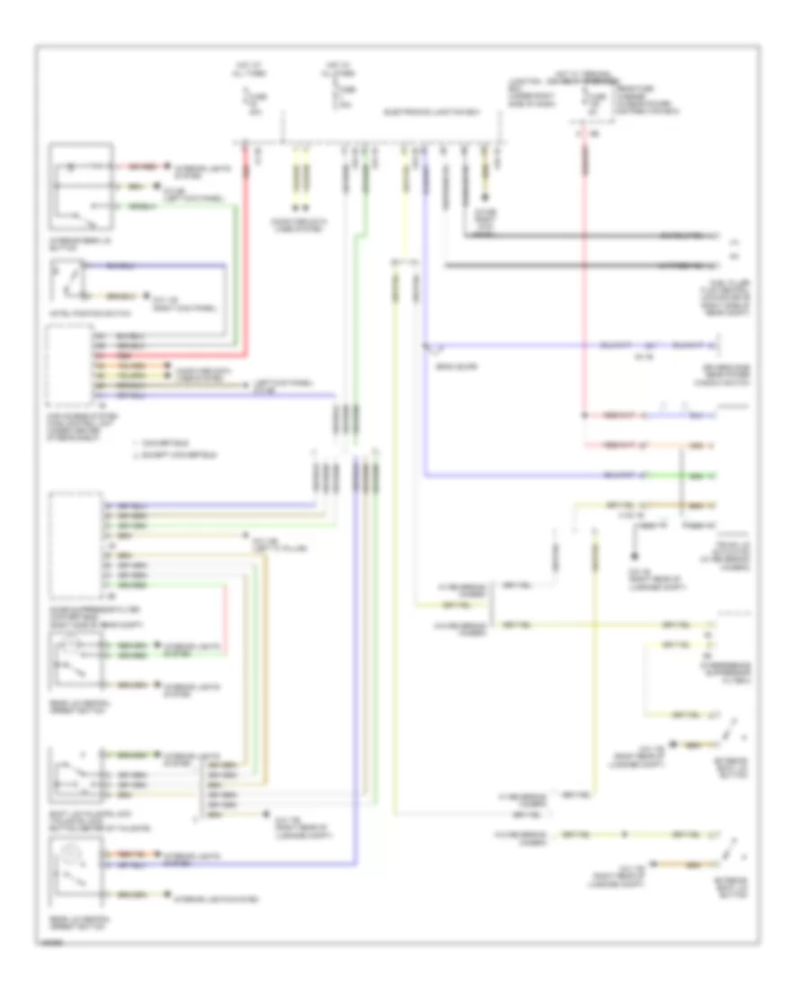Trunk  Fuel Door Release Wiring Diagram for BMW 650i 2014