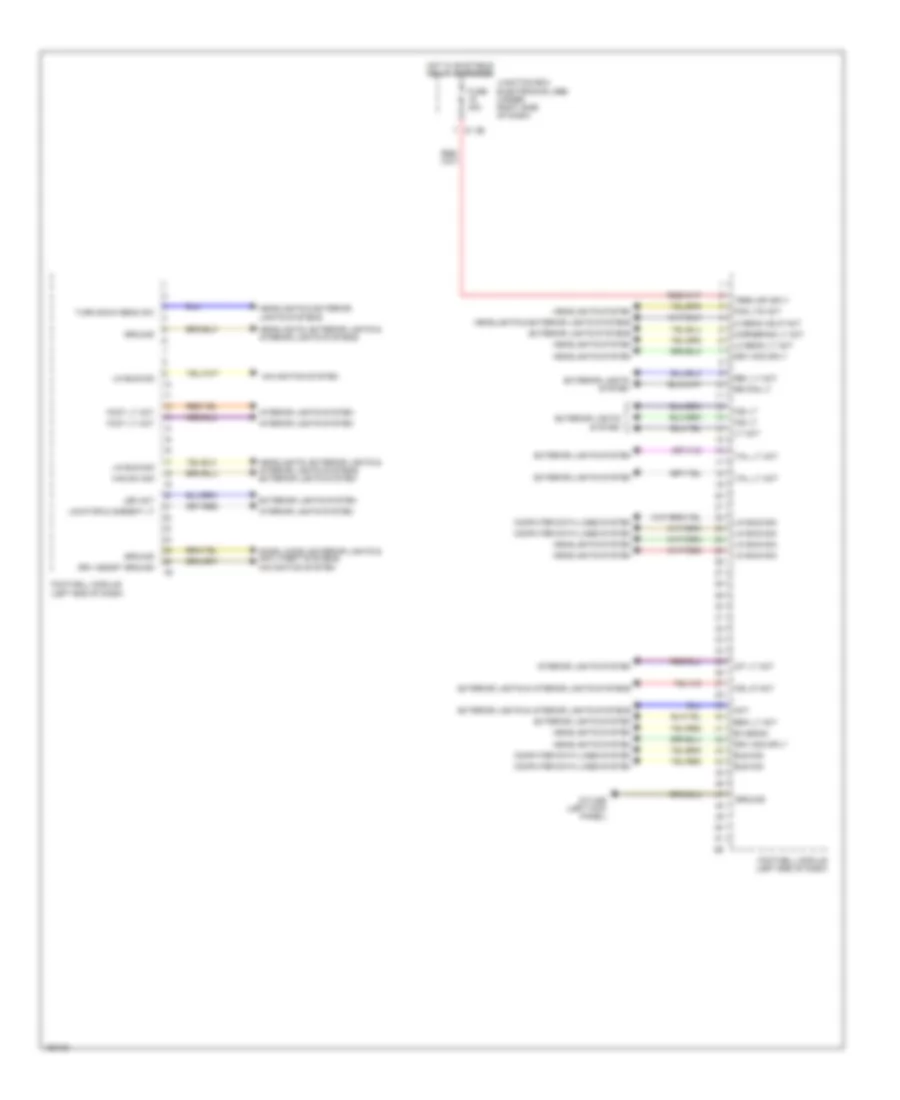 Body Control Modules Wiring Diagram 1 of 2 for BMW 650i 2014