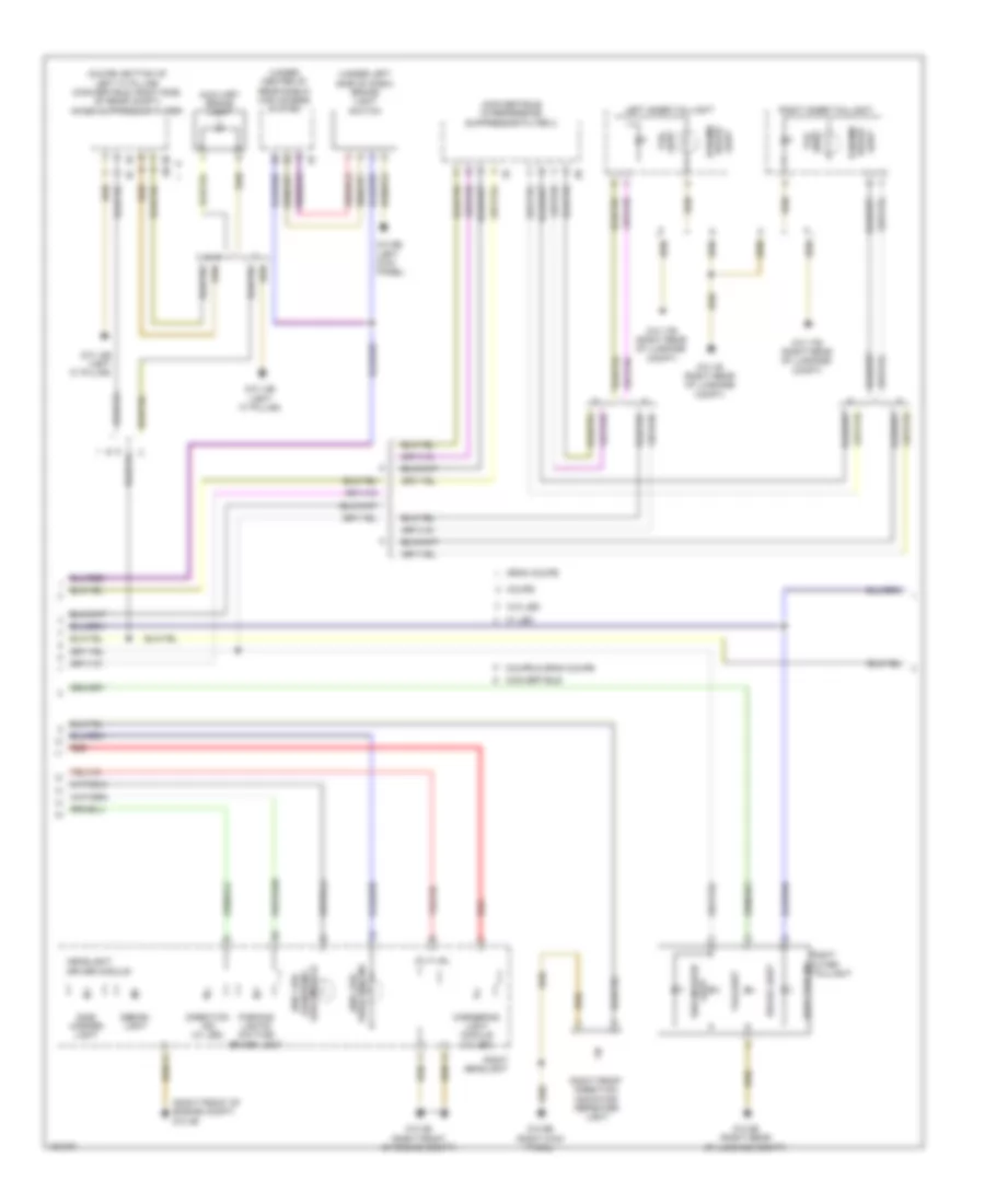 Exterior Lamps  Trailer Connector Wiring Diagram (2 of 3) for BMW 650i 2014