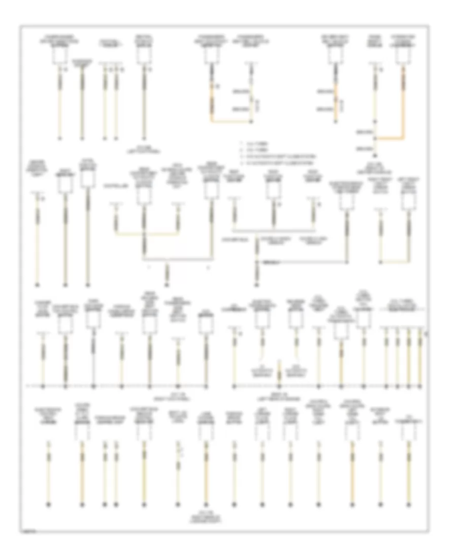 Ground Distribution Wiring Diagram 4 of 6 for BMW 650i 2014