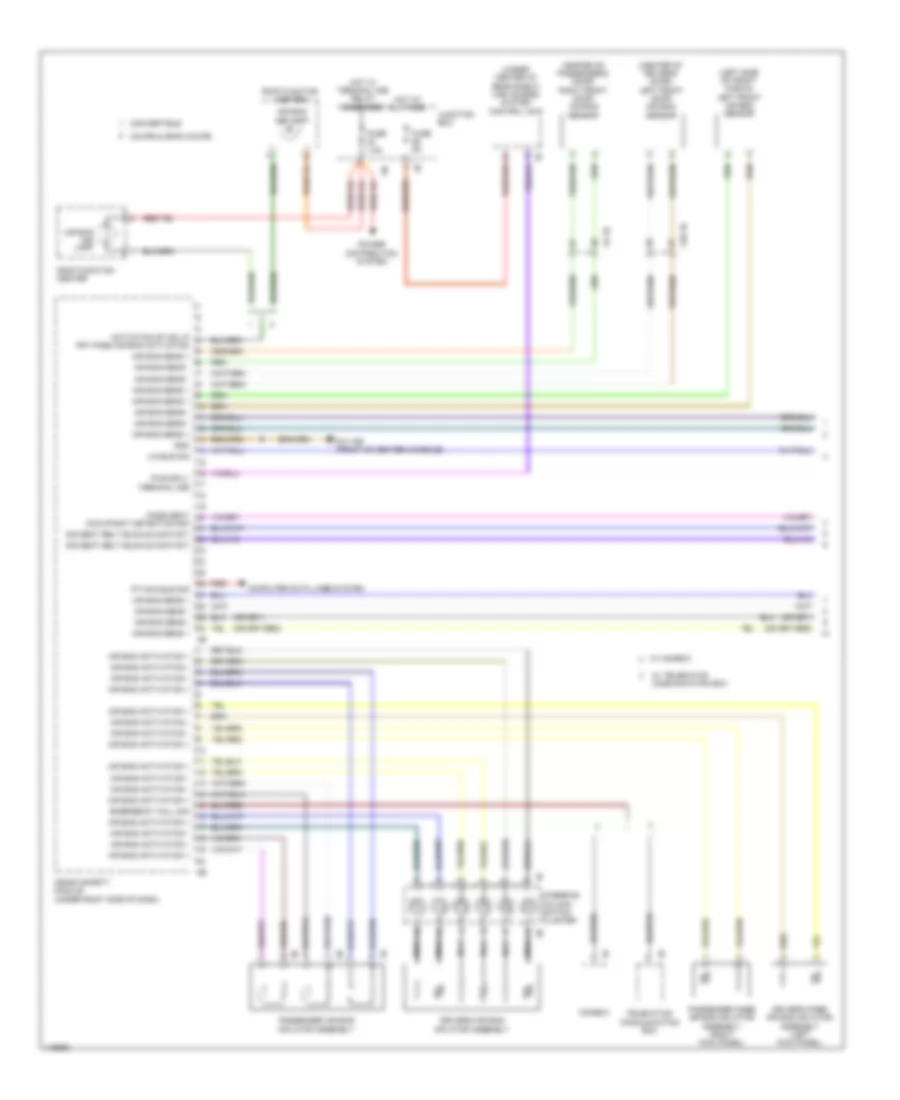Supplemental Restraints Wiring Diagram 1 of 3 for BMW 650i 2014