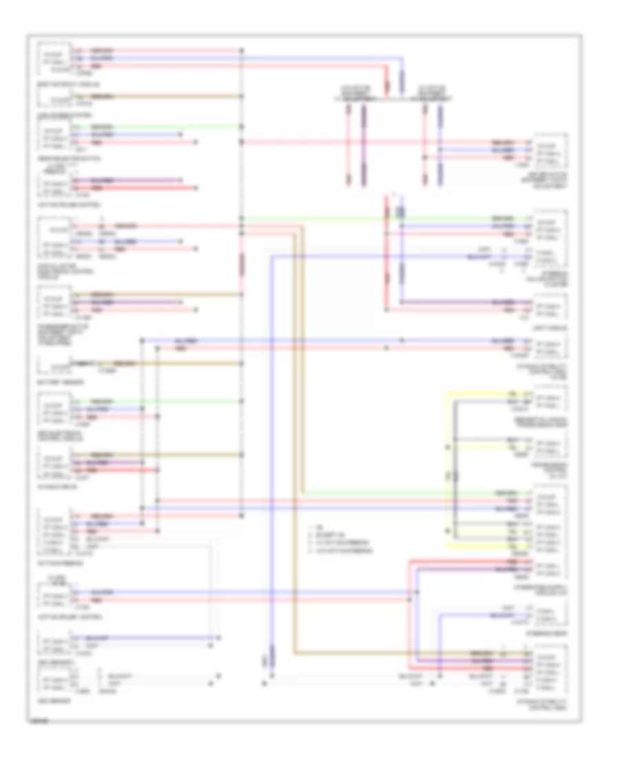 Data Bus Wiring Diagram 1 of 2 for BMW 650i 2007