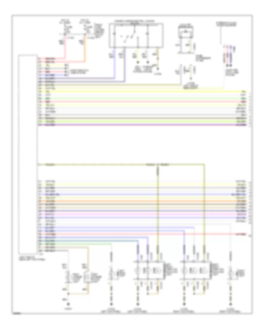 Exterior Lamps Wiring Diagram (1 of 2) for BMW 650i 2007