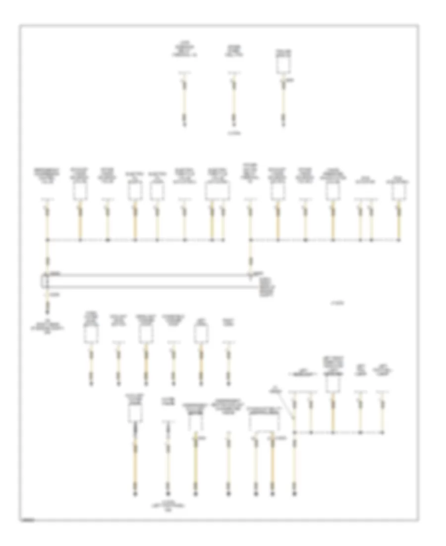 Ground Distribution Wiring Diagram 7 of 7 for BMW 650i 2007