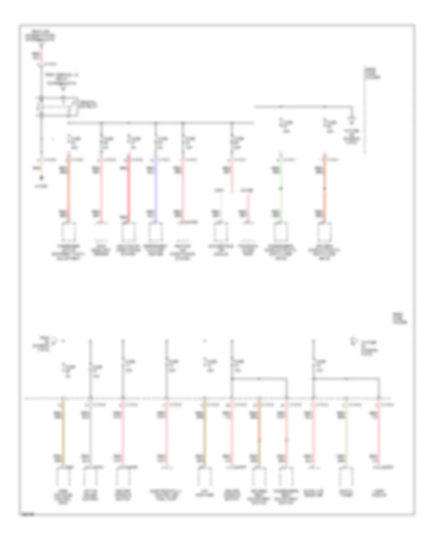 Power Distribution Wiring Diagram 3 of 6 for BMW 650i 2007