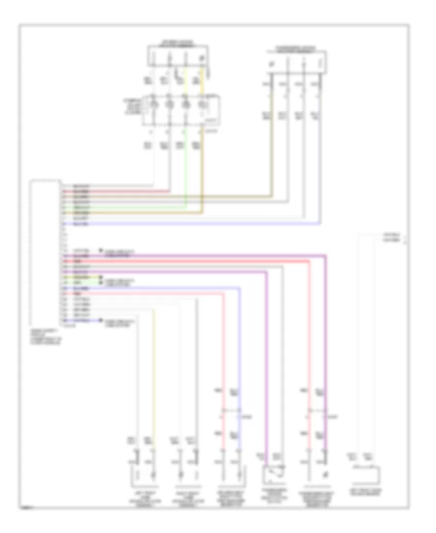 Supplemental Restraints Wiring Diagram 1 of 3 for BMW X6 ActiveHybrid 2011