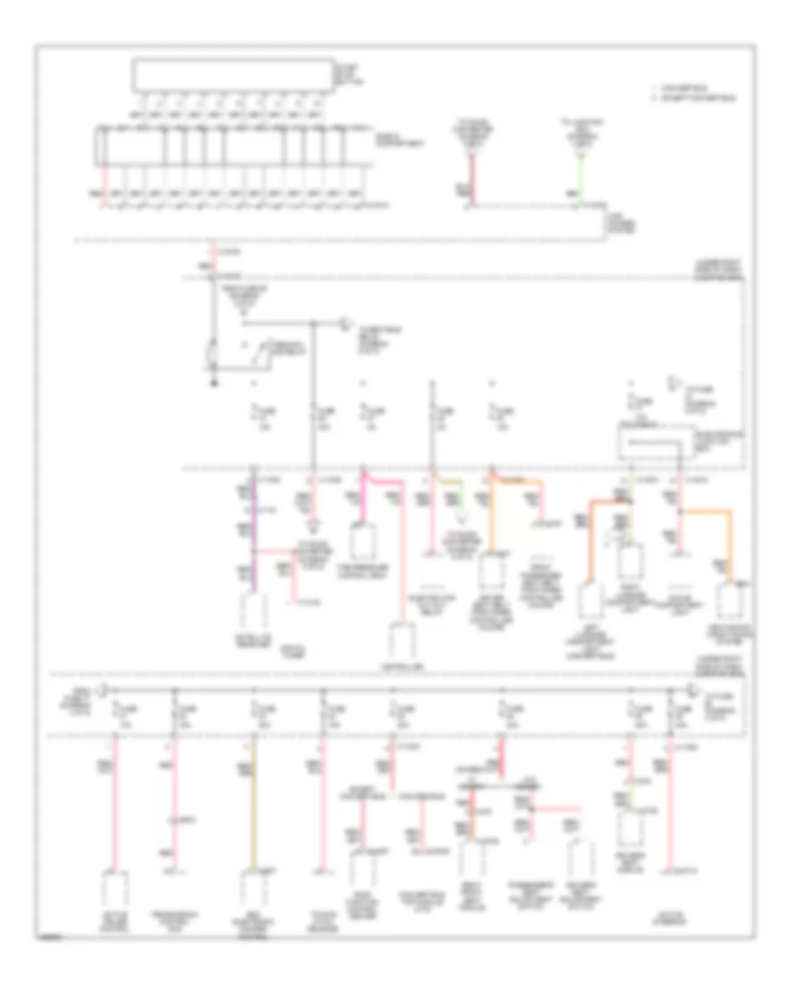 Power Distribution Wiring Diagram 3 of 5 for BMW M3 2012