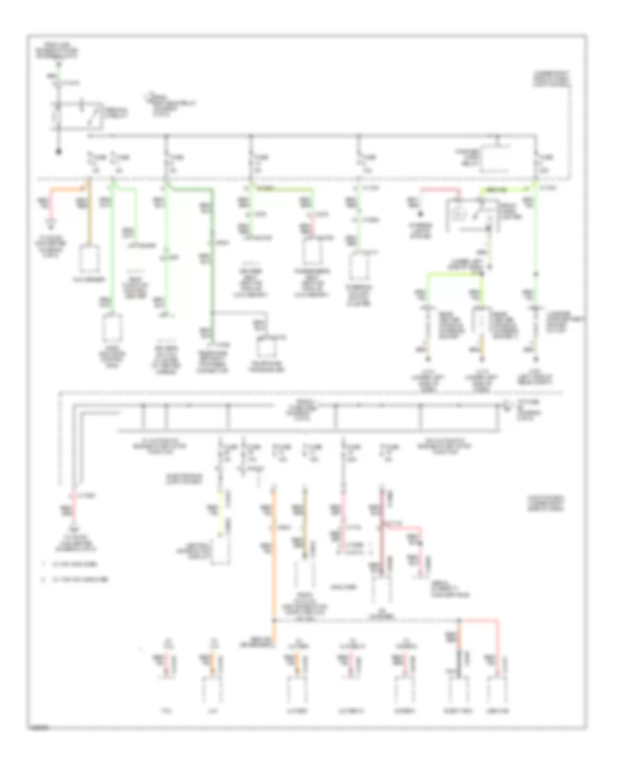 Power Distribution Wiring Diagram (4 of 5) for BMW M3 2012