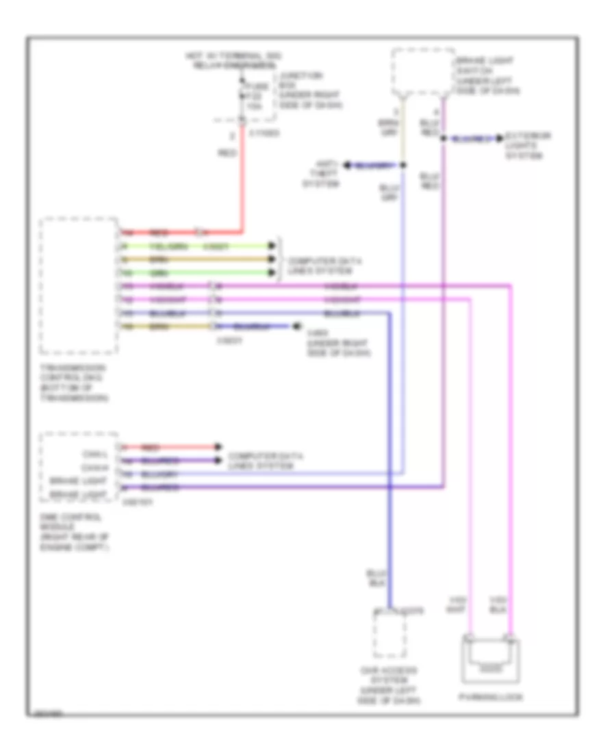 Shift Interlock Wiring Diagram for BMW M3 2012