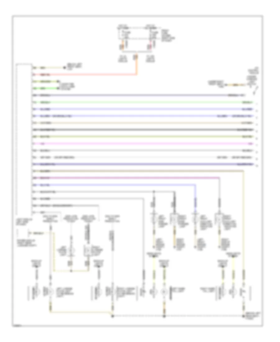 Exterior Lamps Wiring Diagram (1 of 2) for BMW 750i 2007
