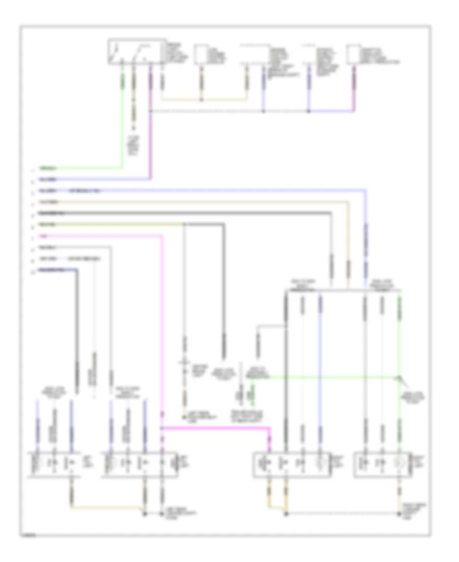 Exterior Lamps Wiring Diagram (2 of 2) for BMW 750i 2007