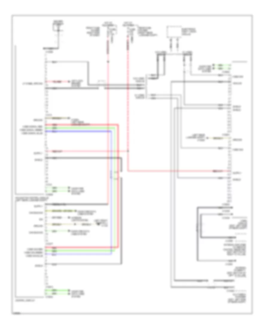 Navigation Wiring Diagram, without Rear Compartment Display for BMW 750i 2007