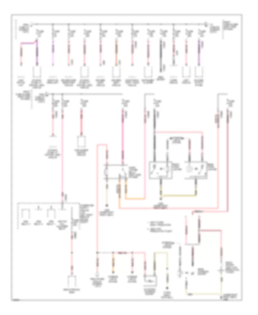 Power Distribution Wiring Diagram 2 of 3 for BMW 750i 2007