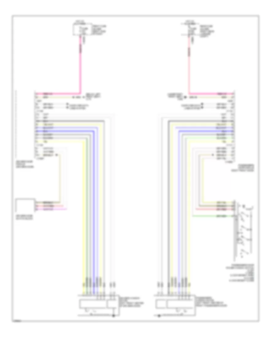 Front Windows Wiring Diagram for BMW 750i 2007