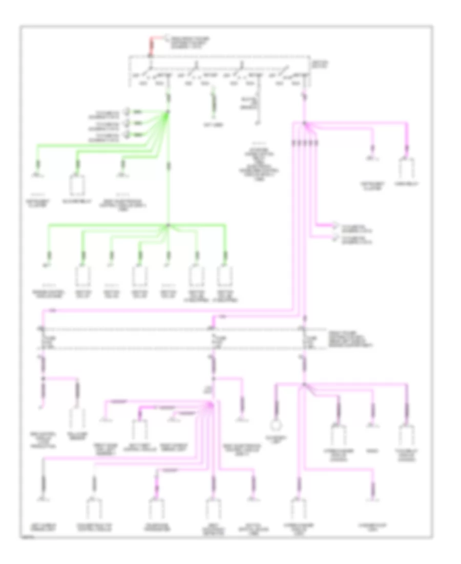 Power Distribution Wiring Diagram (2 of 5) for BMW 318i 1994