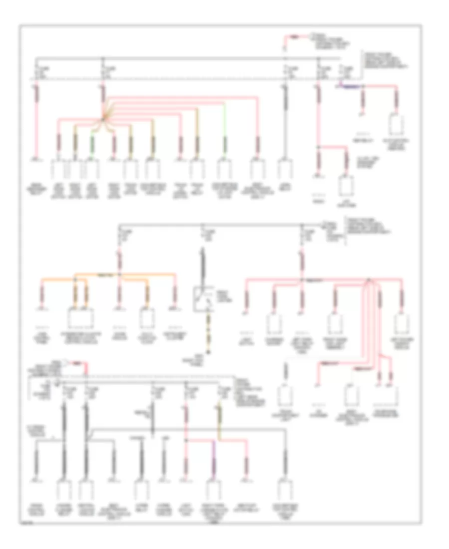 Power Distribution Wiring Diagram (4 of 5) for BMW 318i 1994