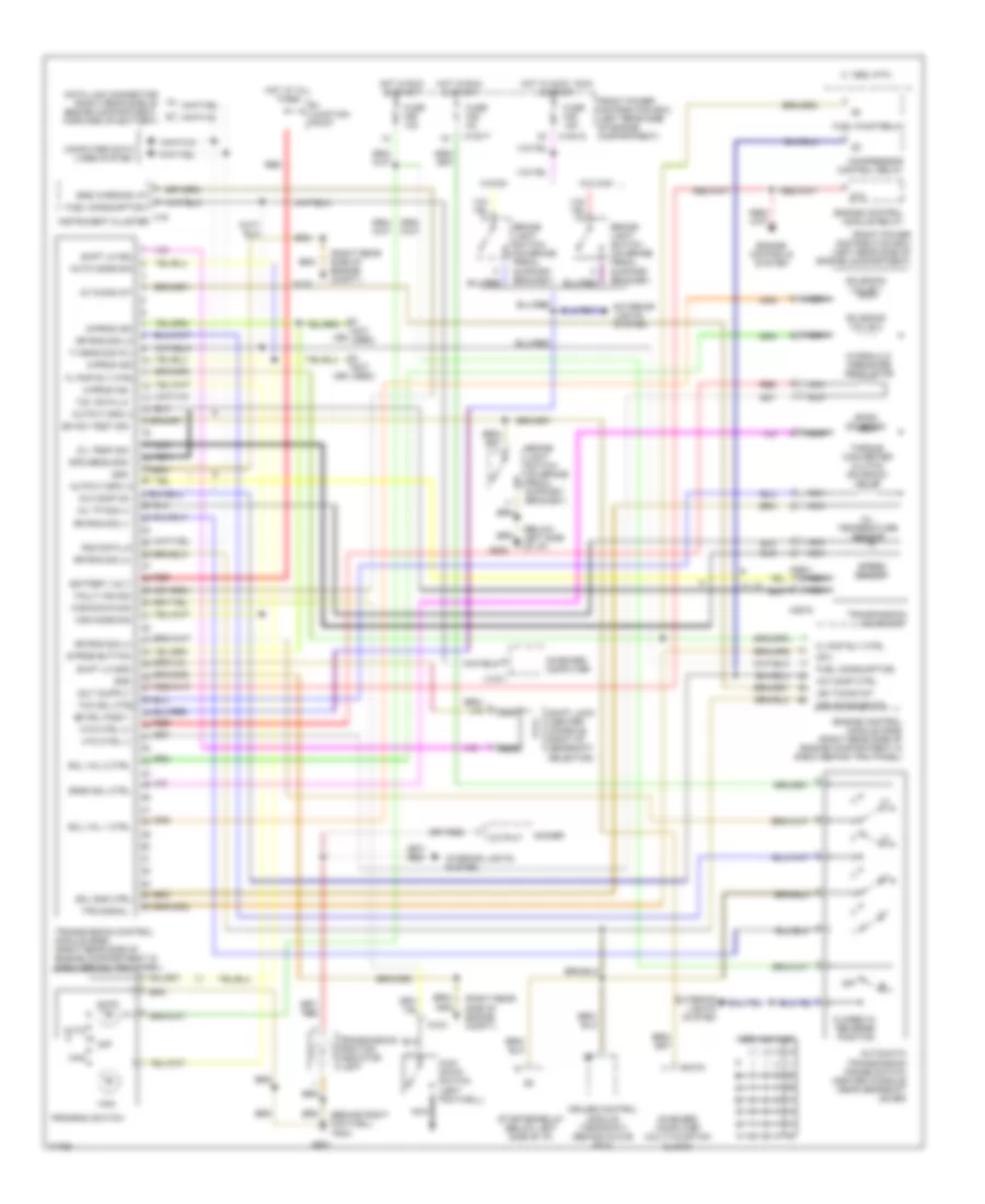 Transmission Wiring Diagram for BMW 318i 1994
