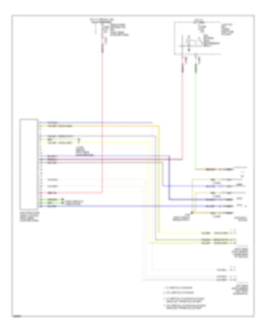 Air Suspension Wiring Diagram for BMW X6 M 2011