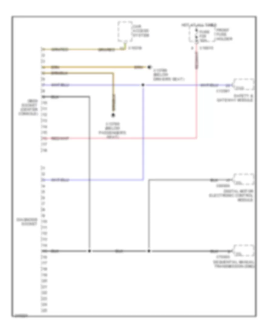 Data Link Connector Wiring Diagram for BMW 525i 2004