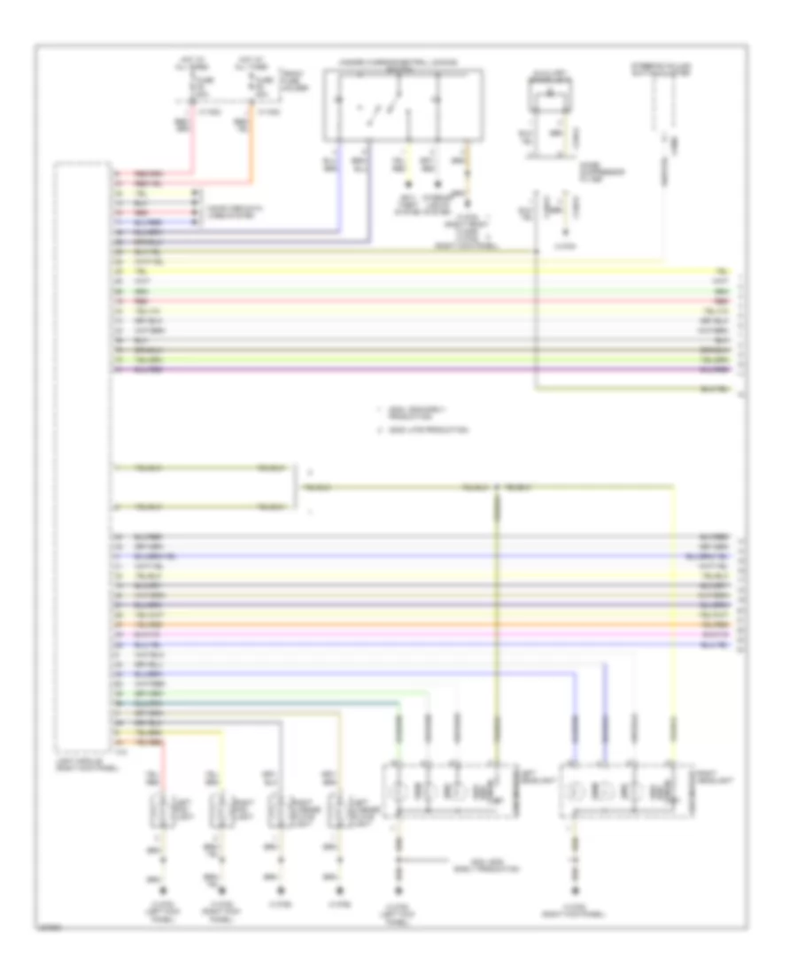 Exterior Lamps Wiring Diagram, Wagon (1 of 2) for BMW 525i 2004