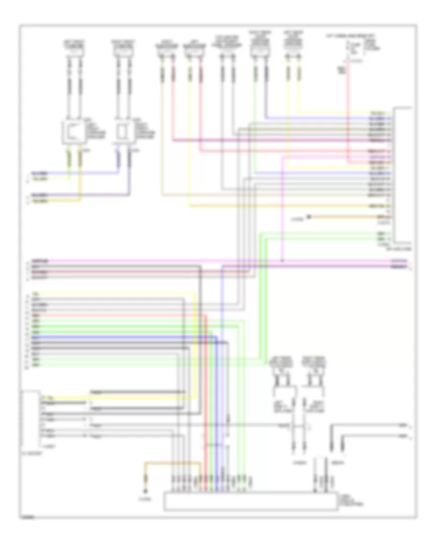 Navigation Wiring Diagram, with HIFI Radio (2 of 3) for BMW 525i 2004