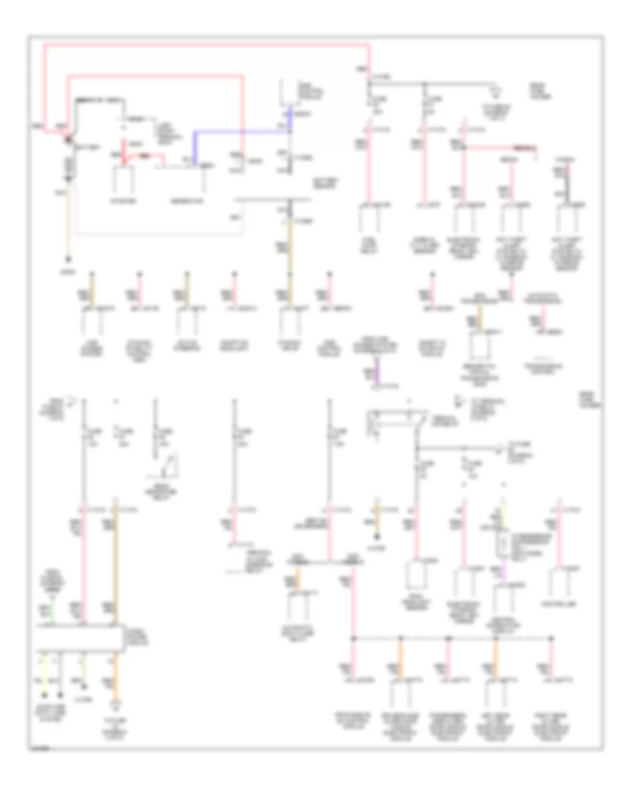 Power Distribution Wiring Diagram 1 of 5 for BMW 525i 2004