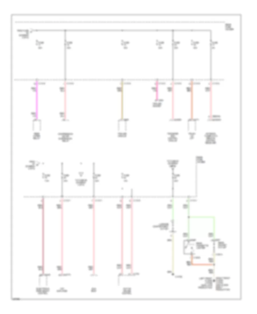 Power Distribution Wiring Diagram 3 of 5 for BMW 525i 2004
