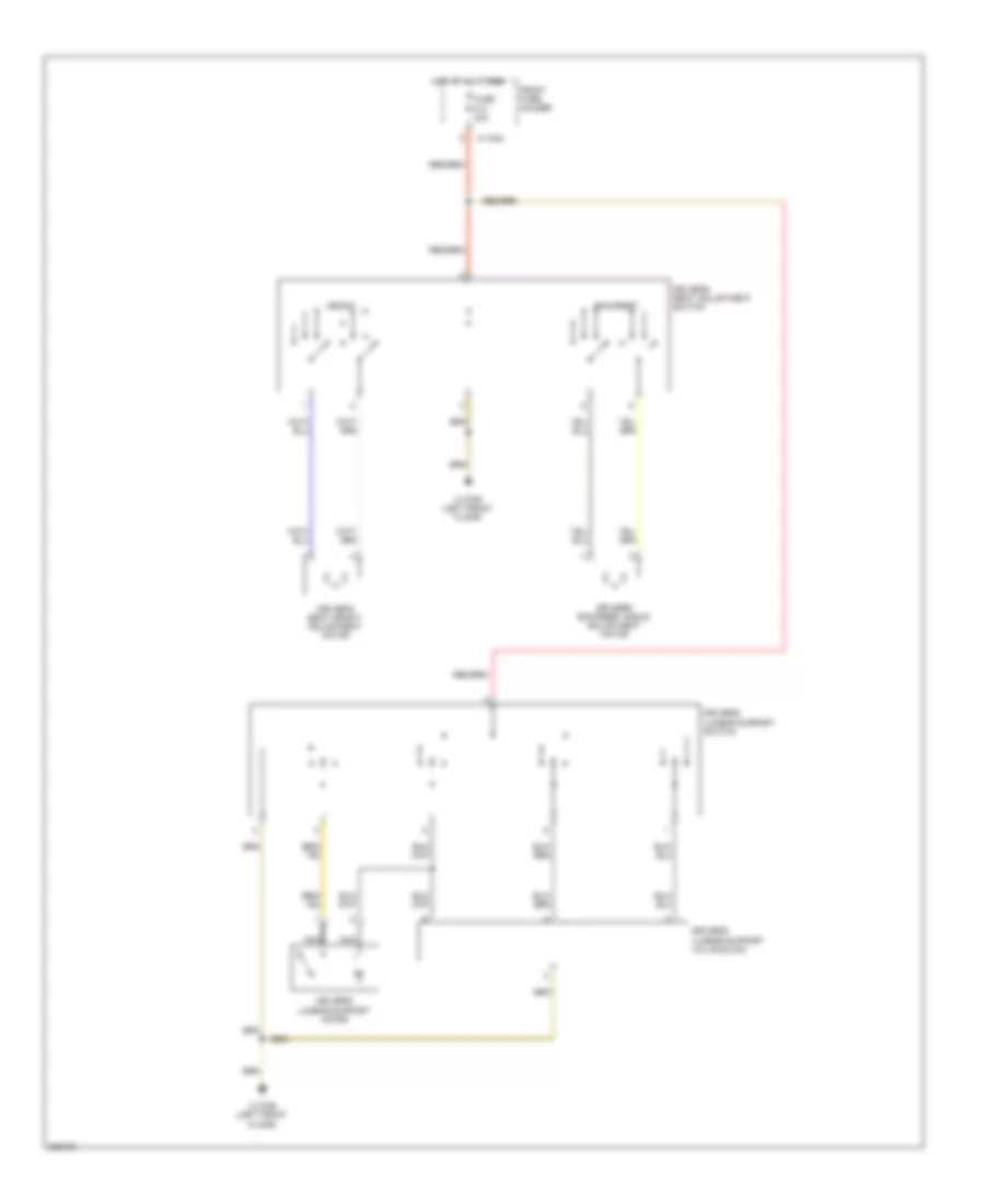 Driver Power Seat Wiring Diagram for BMW 525i 2004