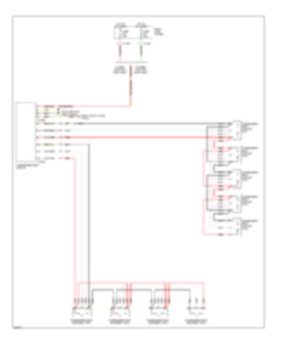 Seat Ventilation Wiring Diagram, with Lumbar (2 of 2) for BMW 525i 2004