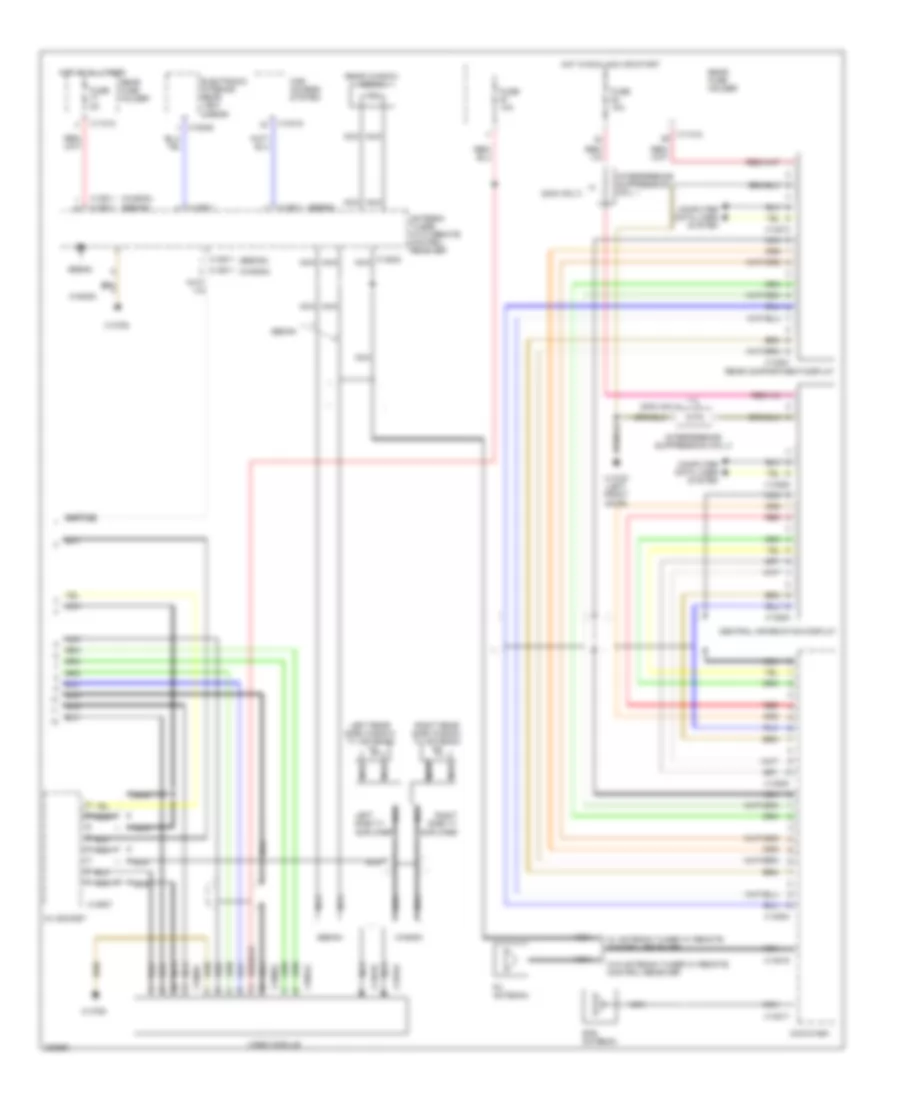 Radio Wiring Diagram, with Stereo Radio (2 of 2) for BMW 525i 2004
