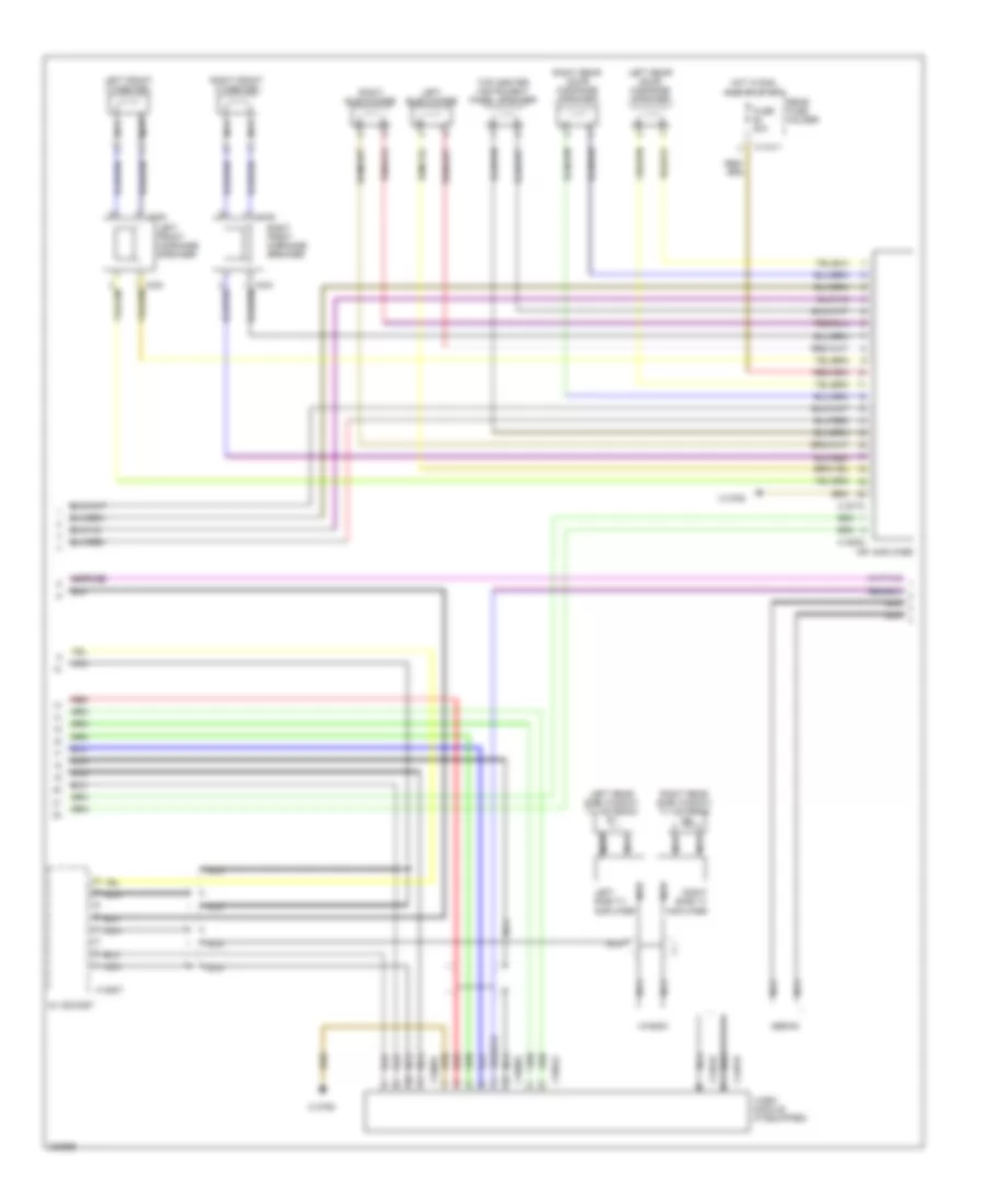 Radio Wiring Diagram, with Top HIFI Radio (2 of 3) for BMW 525i 2004
