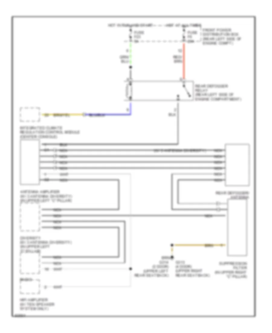 Defogger Wiring Diagram for BMW 318is 1994