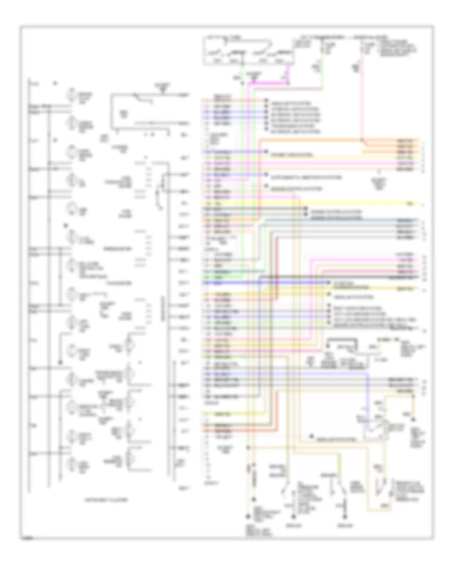 Instrument Cluster Wiring Diagram 1 of 2 for BMW 318is 1994