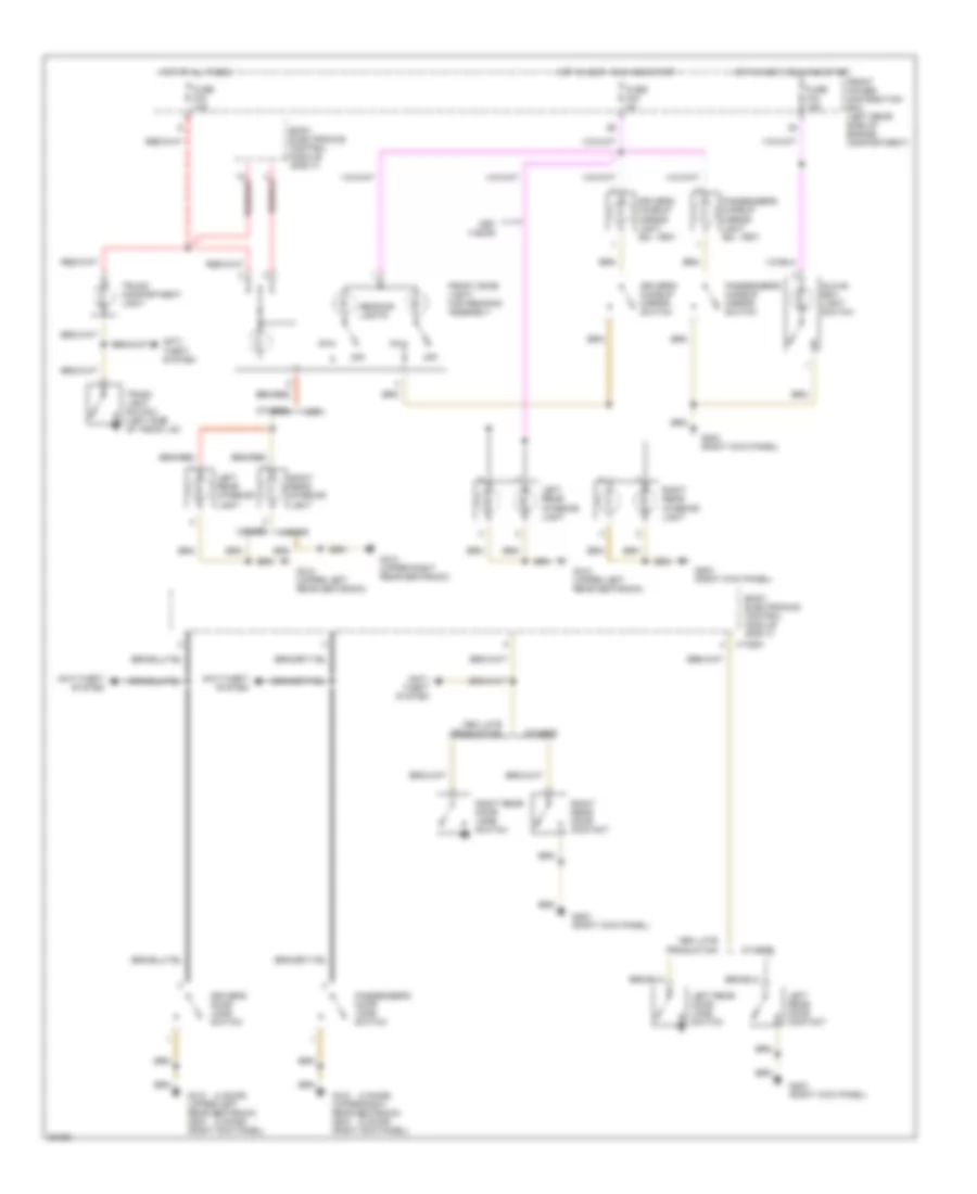 Interior Light Wiring Diagram (2 of 2) for BMW 318is 1994