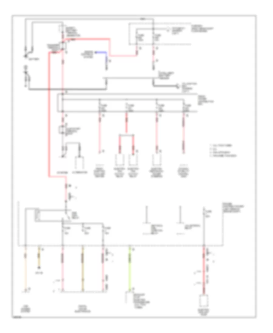 Power Distribution Wiring Diagram 1 of 7 for BMW X3 28i 2012