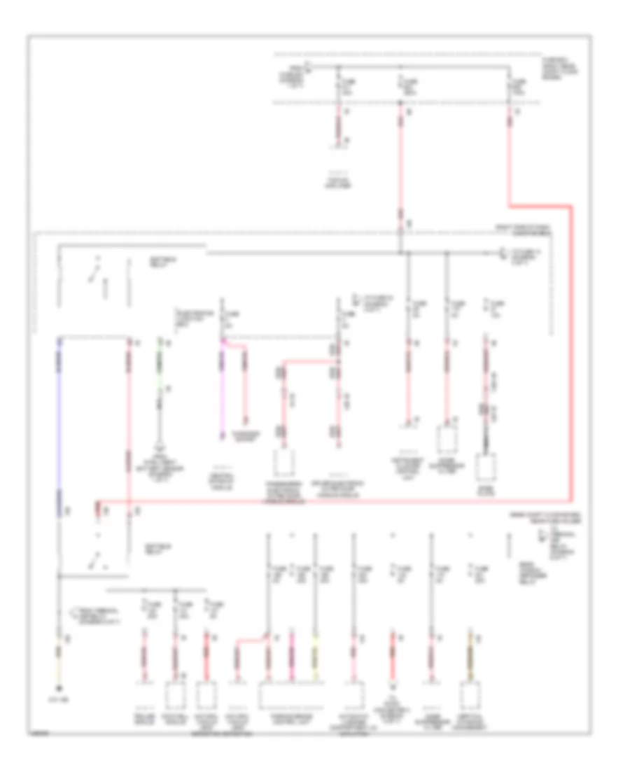 Power Distribution Wiring Diagram 2 of 7 for BMW X3 28i 2012