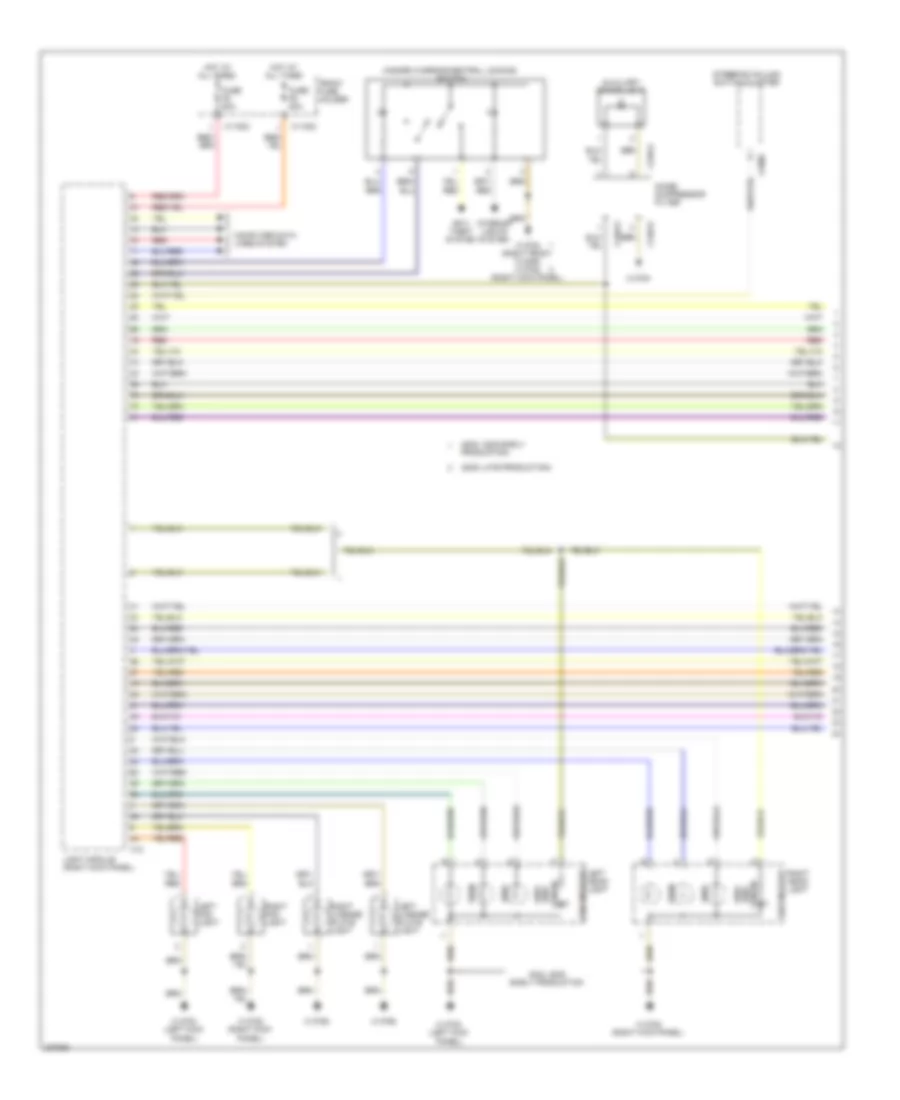 Exterior Lamps Wiring Diagram (1 of 2) for BMW 545i 2004