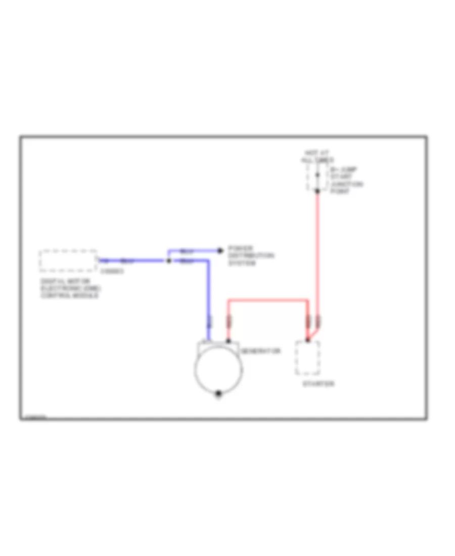 Charging Wiring Diagram for BMW 545i 2004