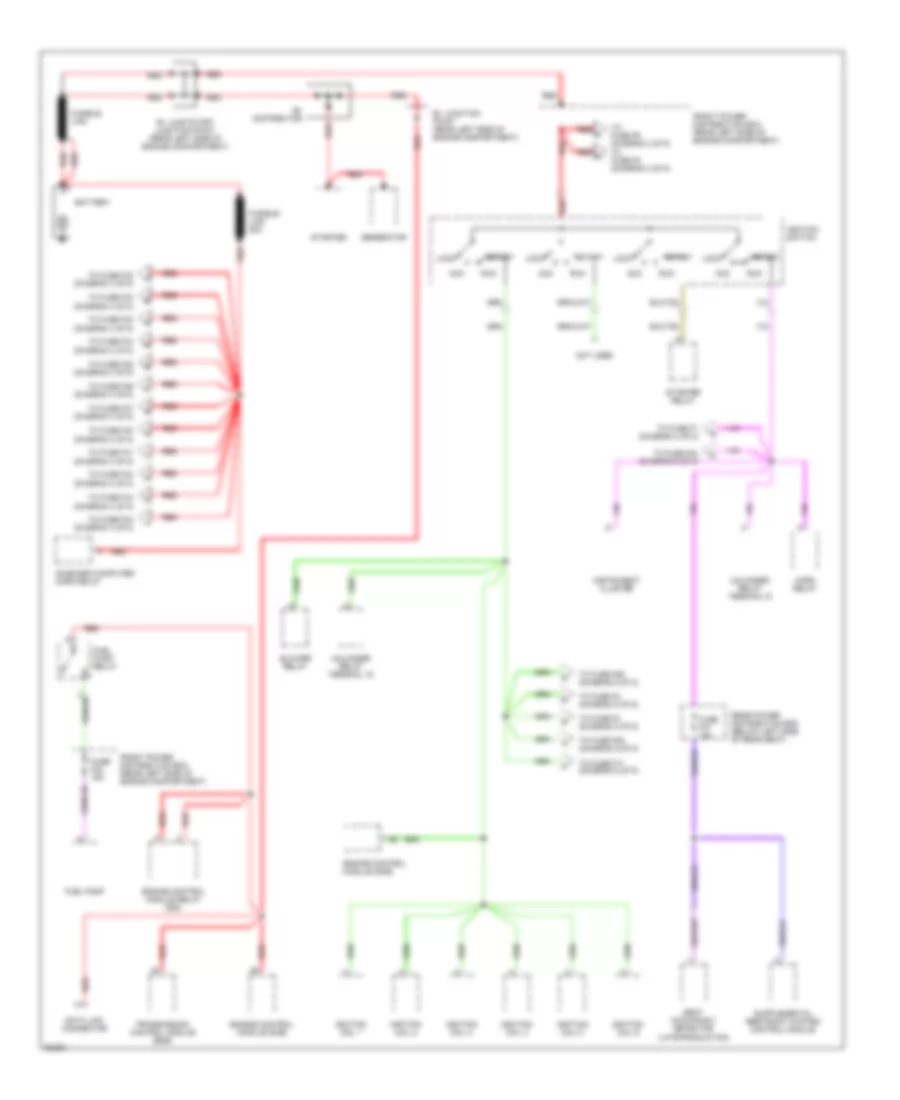 Power Distribution Wiring Diagram 1 of 5 for BMW 525i 1994