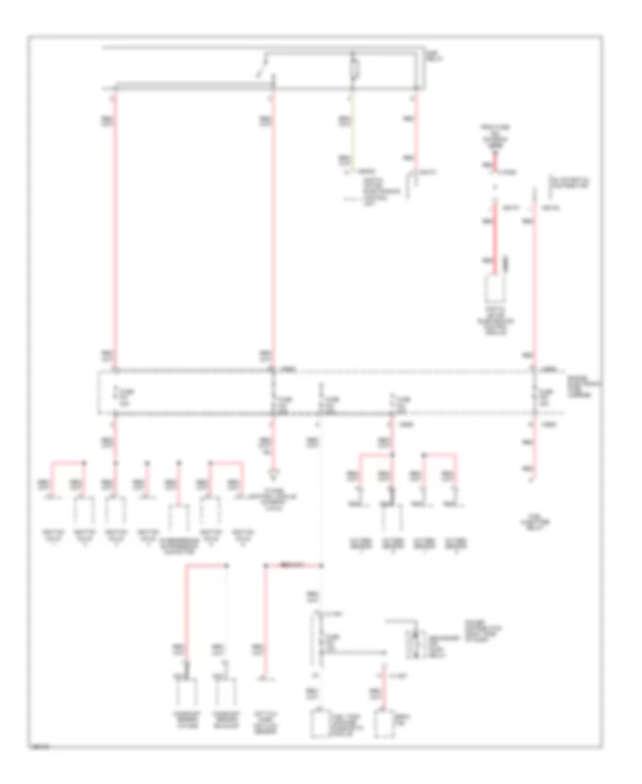 Power Distribution Wiring Diagram (2 of 6) for BMW M Coupe 2007