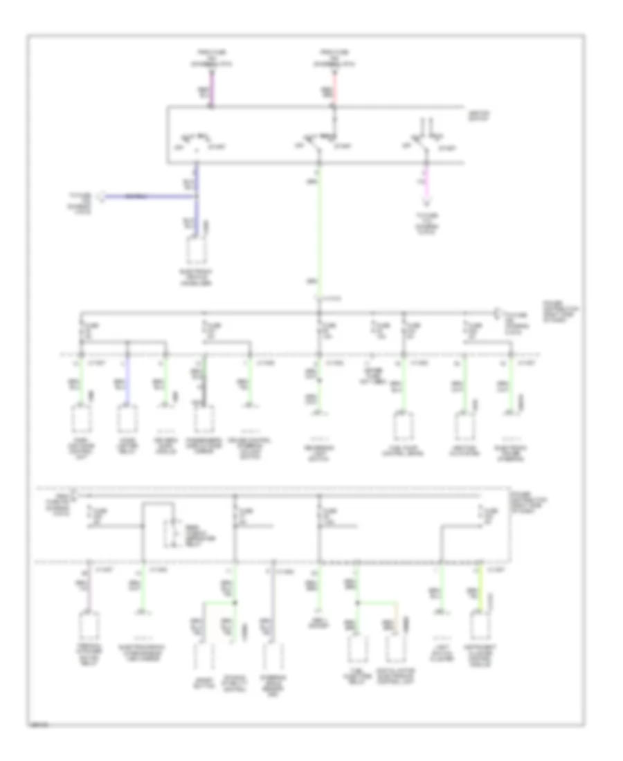 Power Distribution Wiring Diagram (5 of 6) for BMW M Coupe 2007