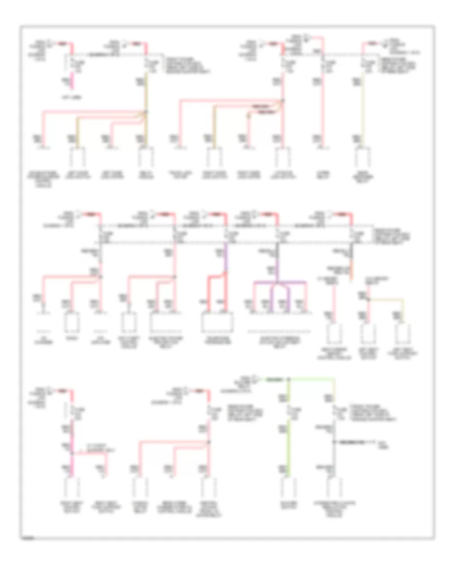 Power Distribution Wiring Diagram 3 of 5 for BMW 525iT 1994