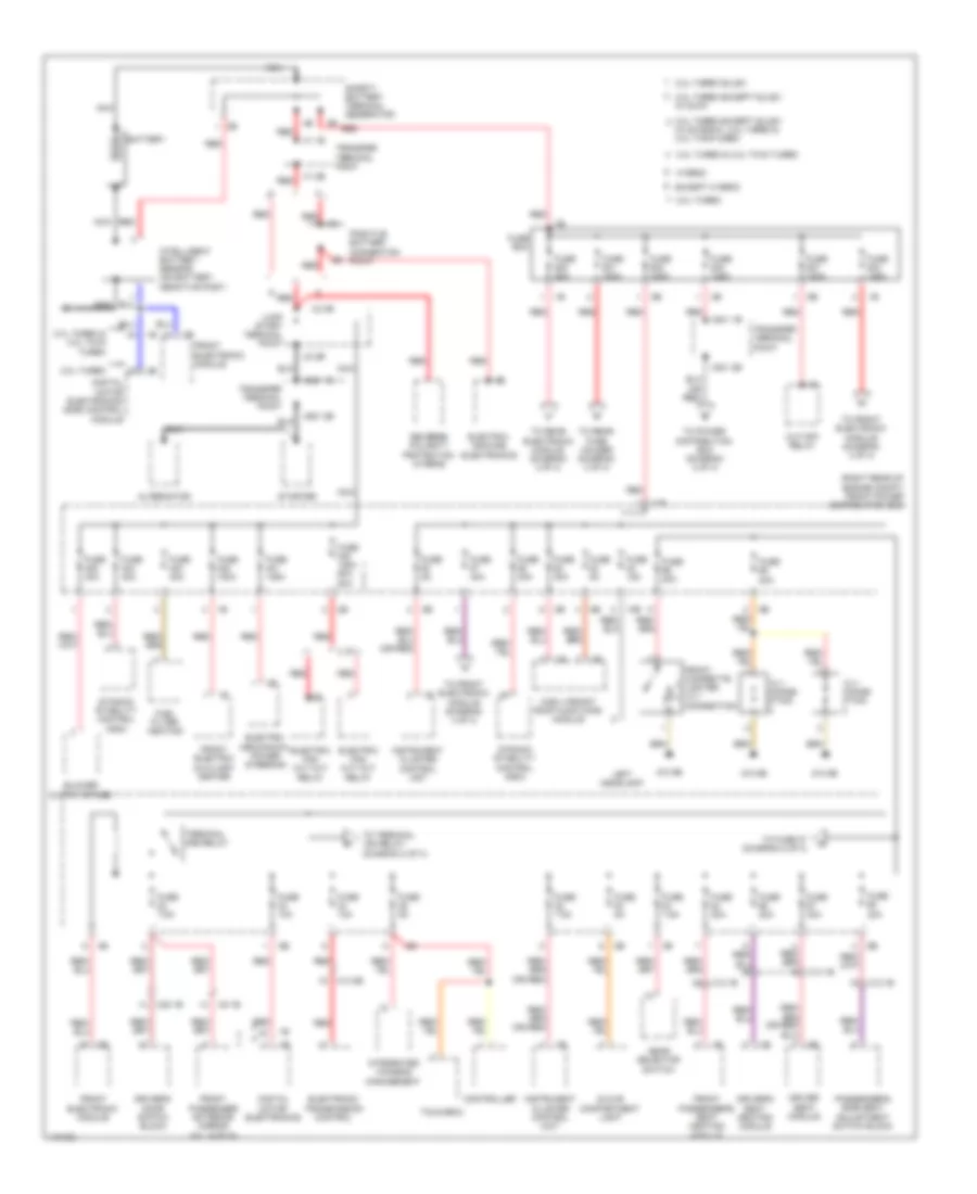 Power Distribution Wiring Diagram 1 of 4 for BMW ActiveHybrid 3 2013