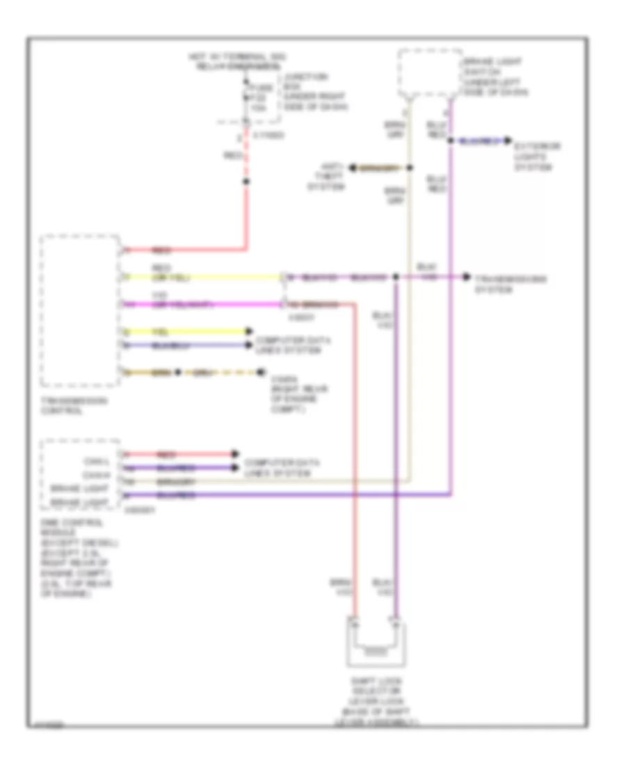 Shift Interlock Wiring Diagram for BMW ActiveHybrid 3 2013