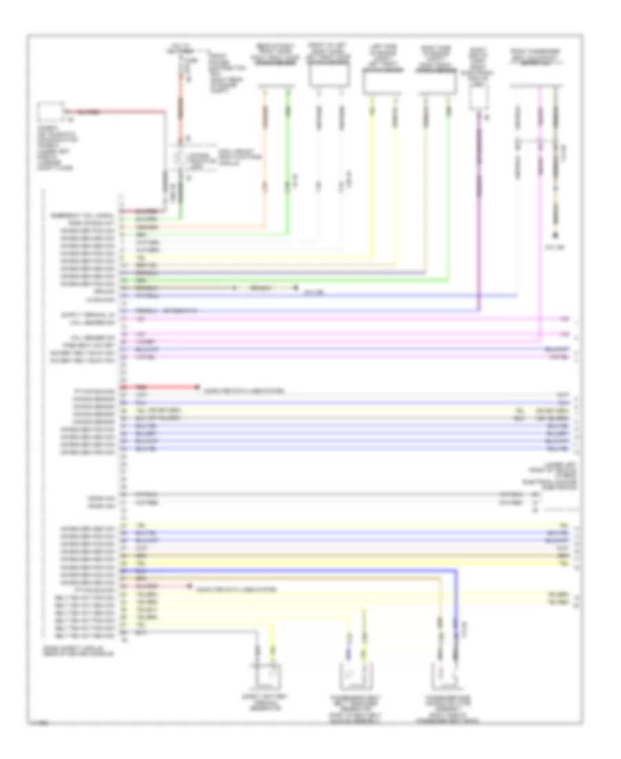 Supplemental Restraints Wiring Diagram 1 of 3 for BMW ActiveHybrid 3 2013