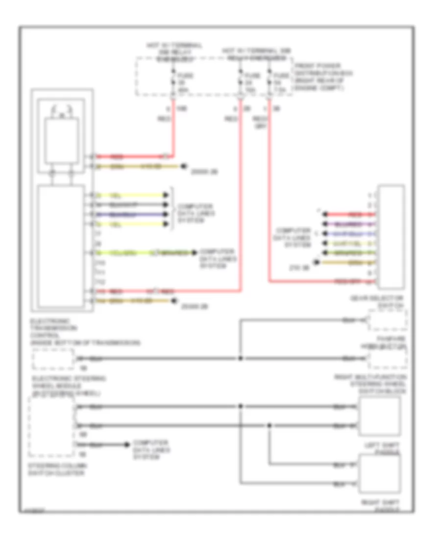 Transmission Wiring Diagram for BMW ActiveHybrid 3 2013